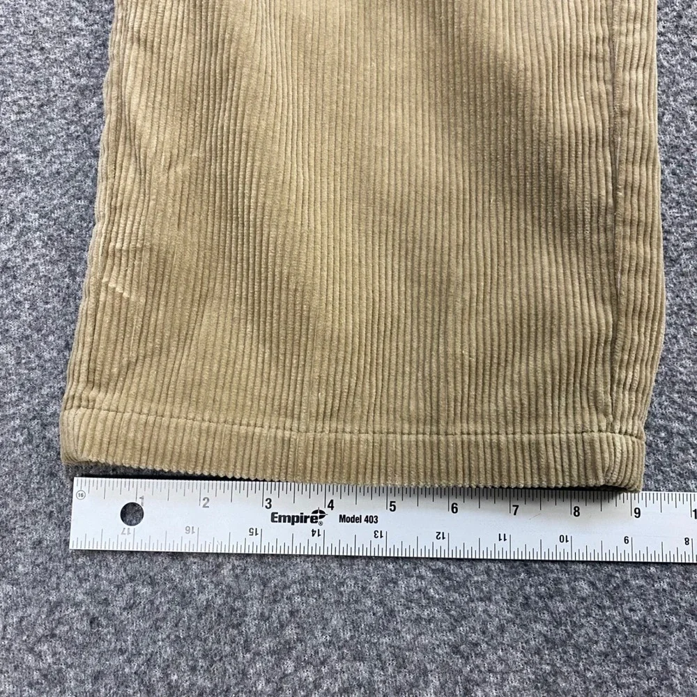 VTG Polo Ralph Lauren Cargo Pants Mens 38x32 Corduroy Tan Military Straight Leg